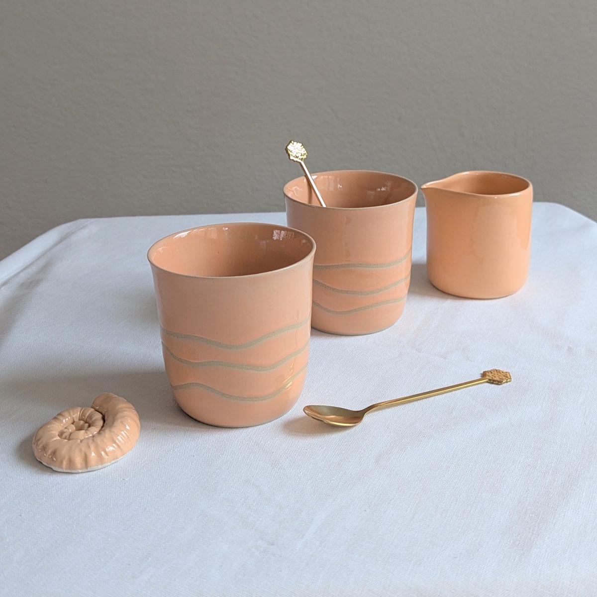 2er Set Tassen Pfirsich – Bild 2